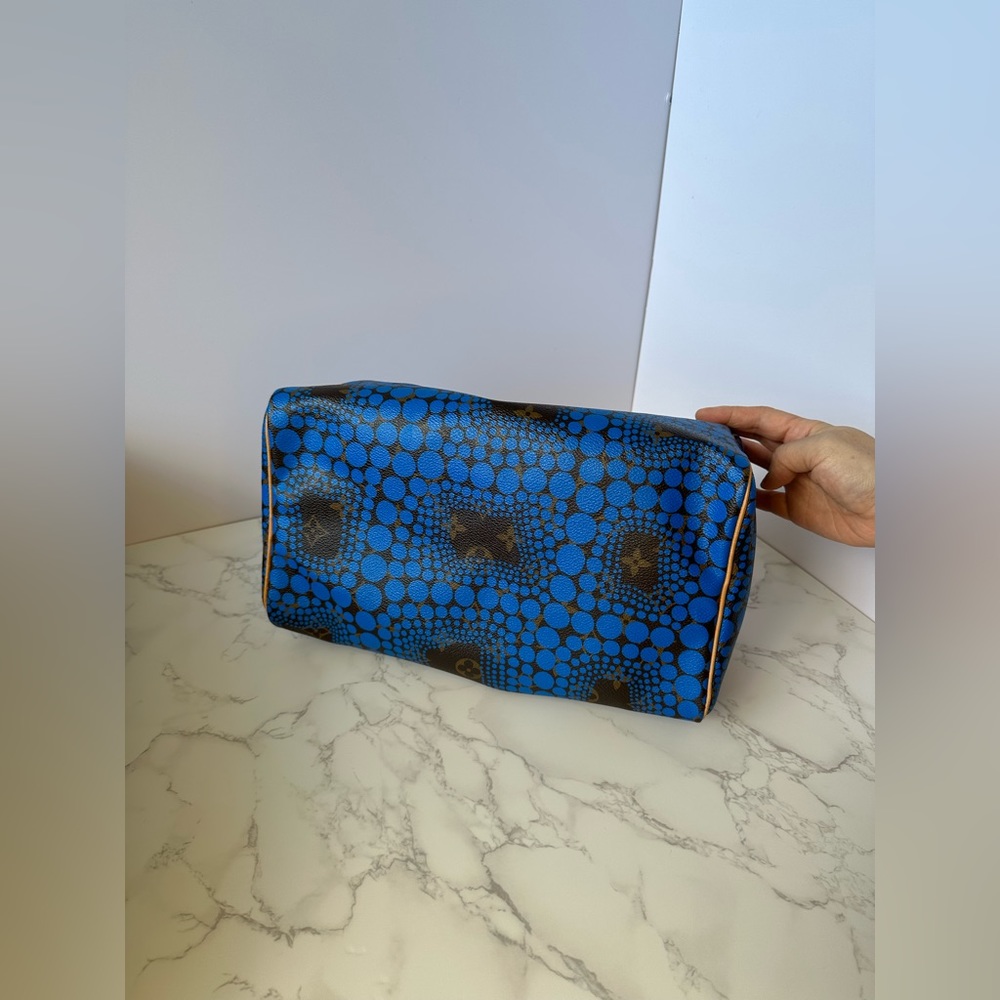 Louis Vuitton Yayoi Kusama Speedy 30 Blue - Picture 5 of 16